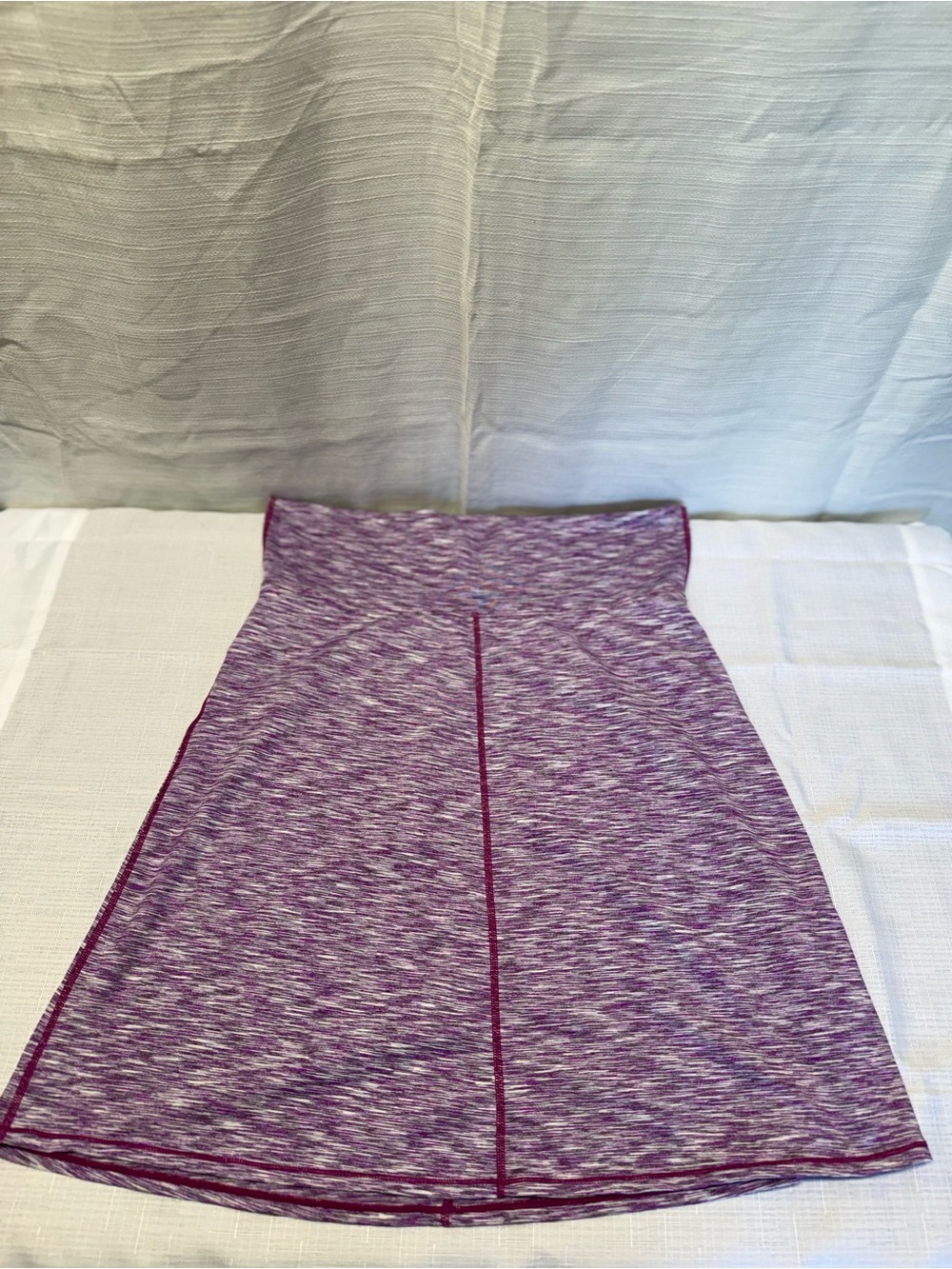 prAna Leanne Purple Space Dye Fold Over Athletic Skirt Medium M Active Yoga